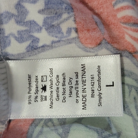 NWT Lularoe Irma Top Statue Of Liberty Patriotic Top Size Large - Picture 10 of 10